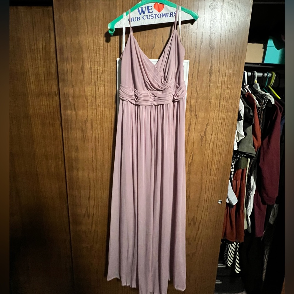 Mauve David’s Bridal formal bridesmaid dress size 12